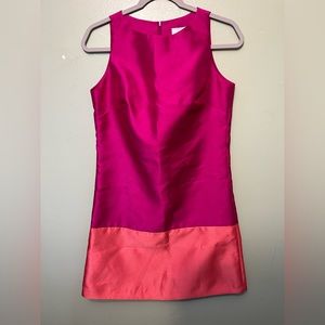 Lotus Grace Funky Metallic Pink And Orange Accent Cocktail Dress Size 4